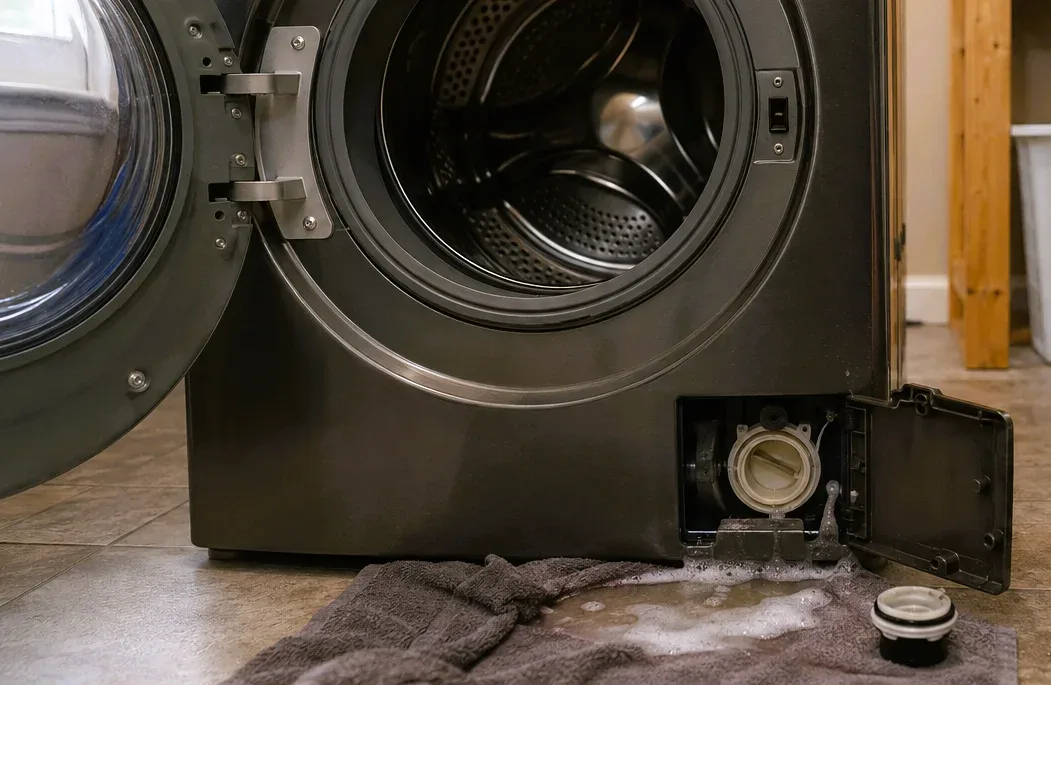 LG front-load washer repaired in Sherwood Park