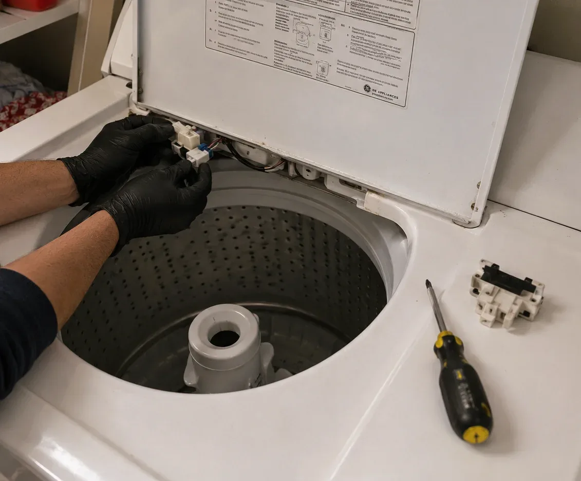 GE top-load washer repaired in Sherwood Park