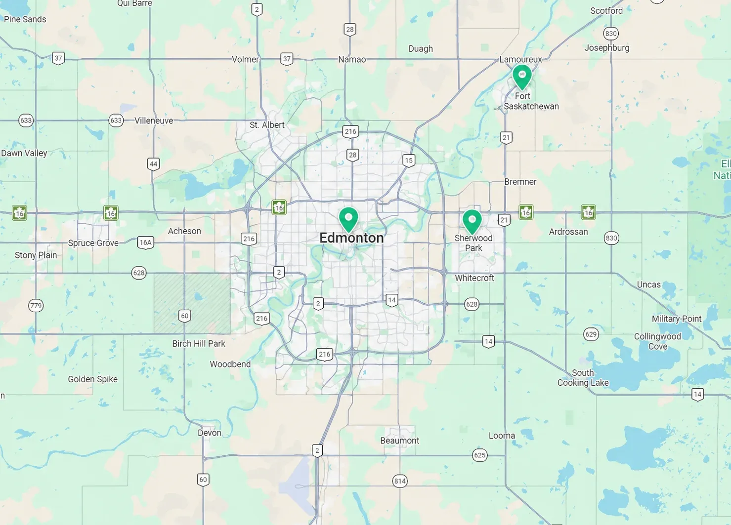 Edmonton service area